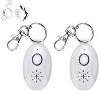 Répulsif ultrasonore Blanc Anti-moustiques, Portable Rechargeable pour moustiques araignées puces - Dispositif électronique extérieur sans Produits Chimiques pour Camping Voyage