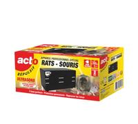Répulsif Ultrasons Professionnel ACTO 325 m² - Special Rats et Souris - RUSCS2