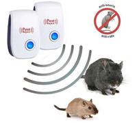 Répulsifs Ultrason Souris Rat Lot de 2 Anti Rongeur Appareil Ultrasons pour se débarrasser des Souris I Anti Souris I Anti BB20