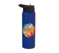 Requin Poisson Rouge Poisson Motivant Rêve Grand Ludique Stainless Steel Insulated Water Bottle