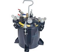 Réservoir à peinture en spray sous pression, réservoir à peinture à air comprimé de 10 L/2,5 gal, support métallique et mastic de réparation des fuites pour l'industrie, la décoration intérieure, l'ar
