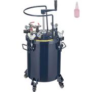 Réservoir à peinture en spray sous pression, réservoir à peinture sous pression de 30 litres/8 gallons avec agitateur de mélange manuel, mastic de réparation des fuites pour l'industrie, la décoration