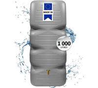 Réservoir CUBUS 1000 L Gris Béton Avec robinet PE imitation laiton
