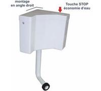 Regiplast 400 Réservoir D'angle semi-bas interrompable Blanc