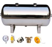 Réservoir d'air Comprimé en Acier Inoxydable De 5 L, 10 L, 20 L, 30 L, 40 L, 50 L, pour Voiture, Train, Camion, Klaxon, Kit De Compresseur d'air, 50L/13.2Gal