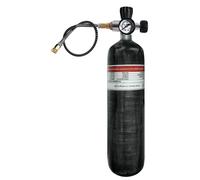 Réservoir d'air haute pression, capacité de 3,0L, construction en fibre de carbone, avec valve