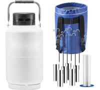 Réservoir d'azote liquide 3L - Réservoir LN2 - Réservoir d'azote - Réfrigération - 6 bidons - Équipement professionnel