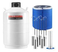 Réservoir d'Azote Liquide VEVOR 20 L Alliage d'aluminium Isolation sous vide 6 bidons YDS-20