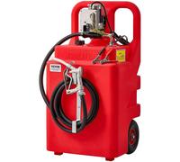 Réservoir de carburant portable Fuel Caddy, 32 gallons, avec pompe électrique de transfert de carburant 12 V CC 15 GPM, tuyau d'alimentation de 13 pieds et pistolet manuel en alliage d'aluminium, rése