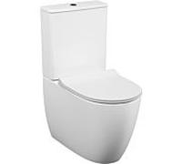 Réservoir de chasse d'eau à poser VitrA Sento 5639B003-5042 36 x 65 x 40 cm, en céramique, avec raccords internes, blanc brillant