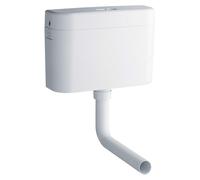 Réservoir de chasse d'eau Adagio 6L, à fixer au mur, blanc, en ABS