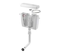 Réservoir de chasse d'eau Eco en plastique blanc Confort Start/Stop 2-8 litres Réservoir de chasse d'eau universel écologique, respectueux de l'environnement, respectueux de la nature, durable,