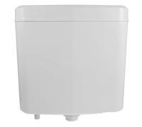 Réservoir de Chasse d'Eau Mural Blanc en PP pour Wc à turque | Double Bouton Intégré, Raccordement Dissimulé, Installation, Gain de Place, Nettoyage Facile, Logements Neufs