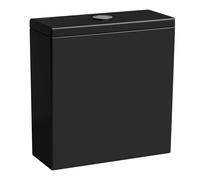 Réservoir de chasse LAUFEN Kartell pour WC sur pied combiné 824331, double chasse, raccordement d'eau à l'arrière, H8293310209711, Couleur: Noir brillant