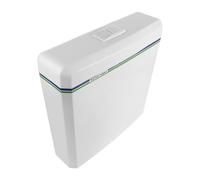 Réservoir de Chasse Mural en Plastique Blanc, Double Commande, Profil Fin | Pièce de Remplacement pour Wc Suspendu, Kit D’installation Inclus, Usage Commercial et Maintenance