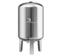 Réservoir de dilatation de 50 litres, vertical, en acier inoxydable, avec membrane en EPDM