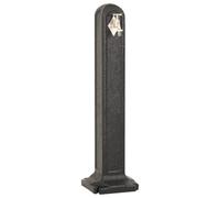 Réservoir de jardin avec robinet Anthracite Aspect de pierre
