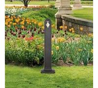 vidaXL Réservoir de Jardin avec Robinet Colonne d'eau Citerne de Jardin Réservoir d'eau Arrosage Jardinage Anthracite Aspect de Pierre