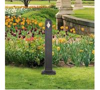 vidaXL Réservoir de Jardin avec Robinet Colonne d'eau Citerne de Jardin Réservoir d'eau Arrosage Jardinage Anthracite Aspect de Pierre