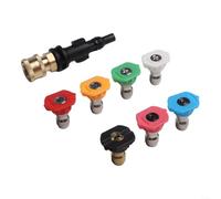 Réservoir de mousse haute pression, adaptateur à connexion rapide de 6,35 mm, 7 embouts de buse de nettoyeur haute pression pour LAV0R pour Starwins