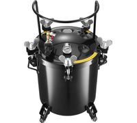 Réservoir de peinture à pression, réservoir en acier robuste de 40 litres, réservoirs de peinture à pression avec trois raccords rapides pour usage domestique, bricolage, créations artistiques, réserv
