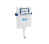 Roca A890070200 Citerne Basic Tank One Compact Double Ecargaison pour Toilettes Réservoir Haut ou Encastrable, Blanc