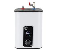Réservoir d'eau chaude 8 l - 1500 W - Petit réservoir d'eau chaude résistant à la pression avec fonction thermostop - Chauffe-eau sous table - Température réglable de 0 à 65 °C - Pour cuisine et salle