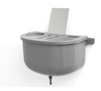 Réservoir d'eau de 10L avec couvercle et miroir pour lavabo