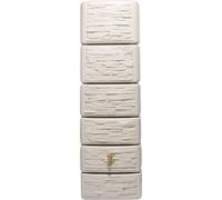 Réservoir d'eau de pluie mural Slim 300 litres Stone décor beige sable 4Rain 211812