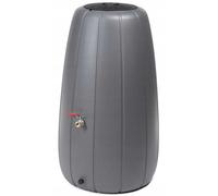 Réservoir d'eau de pluie tonneau pour le jardin anthracite 200 l avec robinet