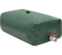 Réservoir d'eau pliable en PVC, 1000 litres, 150 x 120 x 50 cm, couleur verte, pour la récupération des eaux de pluie, idéal pour l'arrosage du jardin, le camping, les parterres de fleurs et les serre