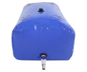 Réservoir d'eau pliable - Sac à eau - Volume 240 L - Tissu PVC et acier inoxydable - Eau de pluie, camping et réserve d'urgence - 100 × 60 × 40 cm - −40–80 °C - Bleu