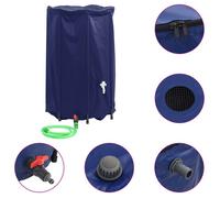 vidaXL Réservoir d'eau avec robinet Pliable 500 L PVC