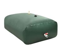 Réservoir d'eau pliable - vidaXL - 5000 L - 250x200x100 cm - Vert - PVC - Robinet intégré - Connecteur entrée/sortie