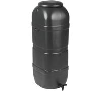 Réservoir d'eau Slimline de 100 litres avec raccord de tuyau et couvercle - Noir - Plastique