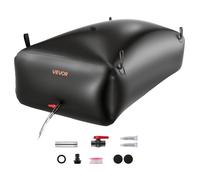 Réservoir d'Eau Souple 1000 L Vessie de Stockage Eau Pliable Sac Conteneur Eau PVC 1000D pour Irrigation de Jardin Noir Camping