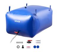Réservoir d'Eau Souple 400 L-VEVOR-Vessie de Stockage Eau Pliable-Sac Conteneur d'Eau PVC-Stockage Urgence