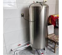 Réservoir d'eau sous Pression, réservoir de Stockage d'eau Vertical 200L - 300L, réservoir Souple sous Pression pour Jardin, Ferme et Garage, conteneur d'eau Durable avec kit de Montage (115