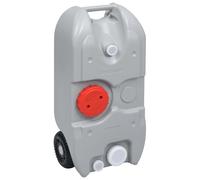 Réservoir d'Eau sur Roues pour Camping 40 L Gris Camping-car Caravane vidaXL