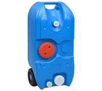 Réservoir d'Eau sur Roues pour Camping 40 L Gris Camping-car Caravane vidaXL