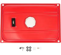 Réservoir d'essence pour générateur - Universel pour générateur monocylindre - Capacité de 15 l - En fer - Avec jauge de niveau et filtre - Rouge