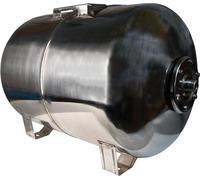 Réservoir d'expansion en acier inoxydable de 100 litres, cuve à membrane pour stations de pompage domestiques et systèmes de surpression, avec membrane en EPDM, capacité de 100 litres