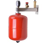 Réservoir d'extension de membrane de 18 litres pour système de chauffage, avec groupe de sécurité, en acier inoxydable. Réservoir de compensation de pression, réservoir de compensation, réservoir sous