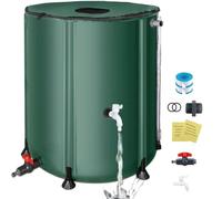 Réservoir pliable pour la récupération d'eau de pluie - Collecteur d'eau de pluie - Capacité de 200 litres - Livré avec robinet et système de trop-plein - Portable - Idéal pour le jardin et l'extérieu