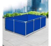 Réservoir portable pour carpes koï en acier durable avec valve de vidange, piscine extérieure en PVC pour jardin, idéal pour la culture de poissons et la croissance des plantes aquatiques