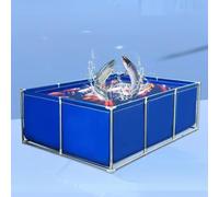 Réservoir portable pour carpes koï en acier durable avec valve de vidange, piscine extérieure en PVC pour jardin, idéal pour la culture de poissons et la croissance des plantes aquatiques