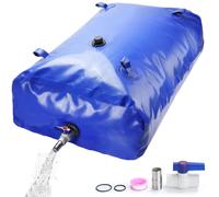 Réservoir souple pliable - Citerne d'eau PVC - 1000 litres - Avec robinet à boule