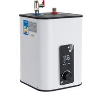 Réservoir sous évier - Petit chauffe-eau - Eau chaude instantanée - Température réglable - 8 litres - Blanc