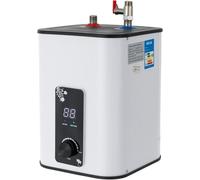 Réservoir sous évier - Petit chauffe-eau - Eau chaude instantanée - Température réglable - 8 litres - Blanc