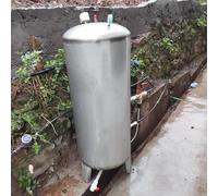 Réservoir sous Pression d'eau Haute capacité 100 L en Acier Inoxydable pour puits, avec surpresseur Automatique pour la Maison, Le Jardin et l'agriculture - 95 x 40 cm (37 x 15 po) - Solutio